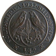 ¼ Penny - George V ¼ D reverse image