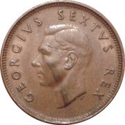 ¼ Penny - George VI SUID AFRIKA - SOUTH AFRICA obverse image