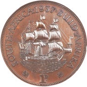 1 Penny - George VI reverse image