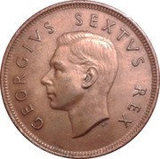 1 Penny - George VI SUID AFRIKA - SOUTH AFRICA obverse image