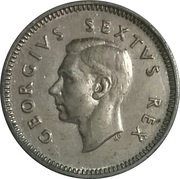 3 Pence - George VI obverse image