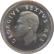 3 Pence - George VI obverse image