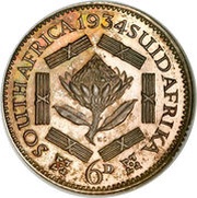 6 Pence - George V SUID-AFRIKA 6D, South Africa, 1931-1936 reverse image