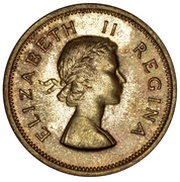 1 Shilling - Elizabeth II 1st portrait obverse image