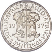 2 Shillings - George VI 2 Shillings, IMPERATOR, South Africa, 1937-1947 reverse image