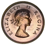 2½ Shillings - Elizabeth II 1st portrait obverse image