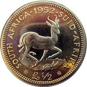 ½ Pound - George VI reverse image