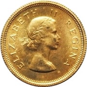 ½ Pound - Elizabeth II 1st portrait obverse image