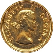 1 Pound - Elizabeth II 1st portrait obverse image