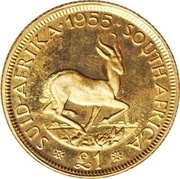 1 Pound - Elizabeth II 1st portrait reverse image