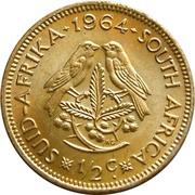 ½ Cent 1st decimal series reverse image