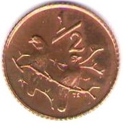 ½ Cent Jacobus Johannes Fouché reverse image