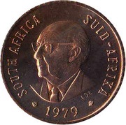 ½ Cent Nicolaas Johannes Diederichs obverse image