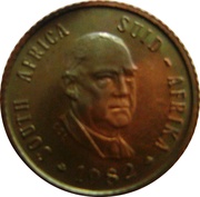 ½ Cent Balthazar J. Vorster obverse image