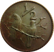 ½ Cent Balthazar J. Vorster reverse image