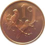 1 Cent English Legend - SOUTH AFRICA reverse image