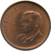 1 Cent Charles Swart; English Legend - SOUTH AFRICA obverse image