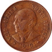 1 Cent Nicolaas J. Diederichs obverse image