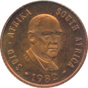 1 Cent Balthazar J. Vorster obverse image