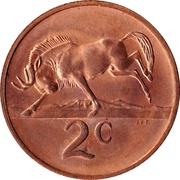 2 Cents English Legend - SOUTH AFRICA reverse image
