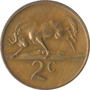 2 Cents Nicolaas J. Diederichs, South Africa, 1979 reverse image