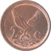2 Cents SUID-AFRIKA - SOUTH AFRICA, South Africa, 1990-1995 reverse image