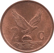 2 Cents AFURIKA-TSHIPEMBE, South Africa, 1996-2000 reverse image