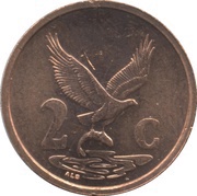 2 Cents AFURIKA-TSHIPEMBE, South Africa, 2000-2001 reverse image