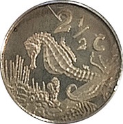 2½ Cents Knysna Seahorse reverse image