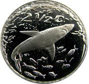 2½ Cents Great White Shark, South Africa, 1999 reverse image