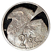 2½ Cents Eagles, South Africa, 2003 reverse image