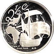 2½ Cents Vasco de Gama, South Africa, 2009 reverse image