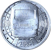 2½ Cents Gautrain, South Africa, 2012 reverse image
