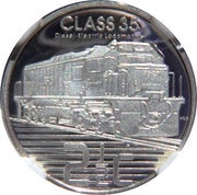 2½ Cents Class 35 Diesel-Electric Locomotive, South Africa, 2013 reverse image