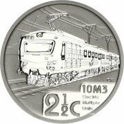2½ Cents Electric Locomotive Class 10M3, South Africa, 2014 reverse image
