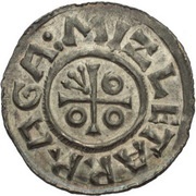 Denar - Boleslaus II the Pious, Bohemia, 967-999 reverse image