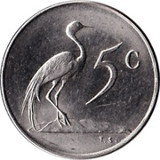 5 Cents Afrikaans Legend - SUID-AFRIKA, South Africa, 1965-1969 reverse image