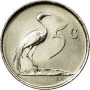 5 Cents Charles Swart; English Legend - SOUTH AFRICA, South Africa, 1968 reverse image