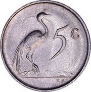 5 Cents Charles Swart; Afrikaans Legend - SUID-AFRIKA reverse image