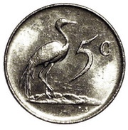 5 Cents Jacobus J. Fouché reverse image