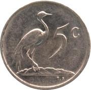5 Cents Nicolaas J. Diederichs reverse image