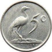 5 Cents Balthazar J. Vorster reverse image