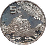 5 Cents Elephant - Strength of Africa, South Africa, 2002 reverse image