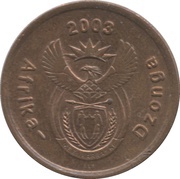 5 Cents Afrika-Dzonga obverse image