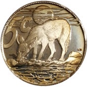 5 Cents Black-backed Jackal, South Africa, 2006 reverse image