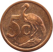 5 Cents iSewula Afrika, South Africa, 2010 reverse image