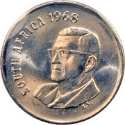 10 Cents Charles Swart; English Legend - SOUTH AFRICA obverse image