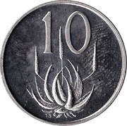 10 Cents Charles Swart; Afrikaans Legend - SUID-AFRIKA, South Africa, 1968 reverse image