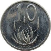 10 Cents Jacobus J. Fouché reverse image