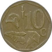 10 Cents South Africa, South Africa, 2003 reverse image